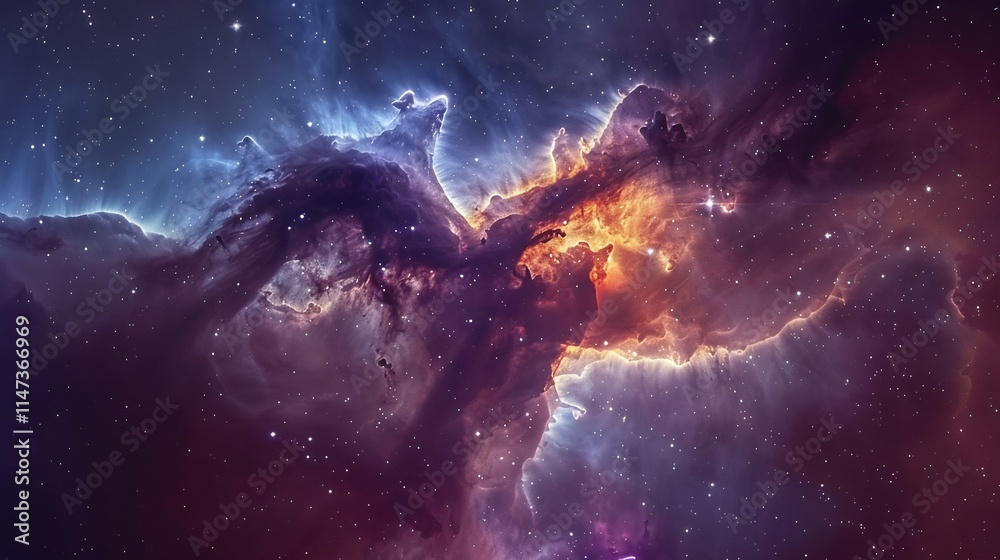 Cosmic Nebula: A Celestial Tapestry of Stars and Gas Cosmic Nebula: A Celestial Tapestry of Stars and Gas