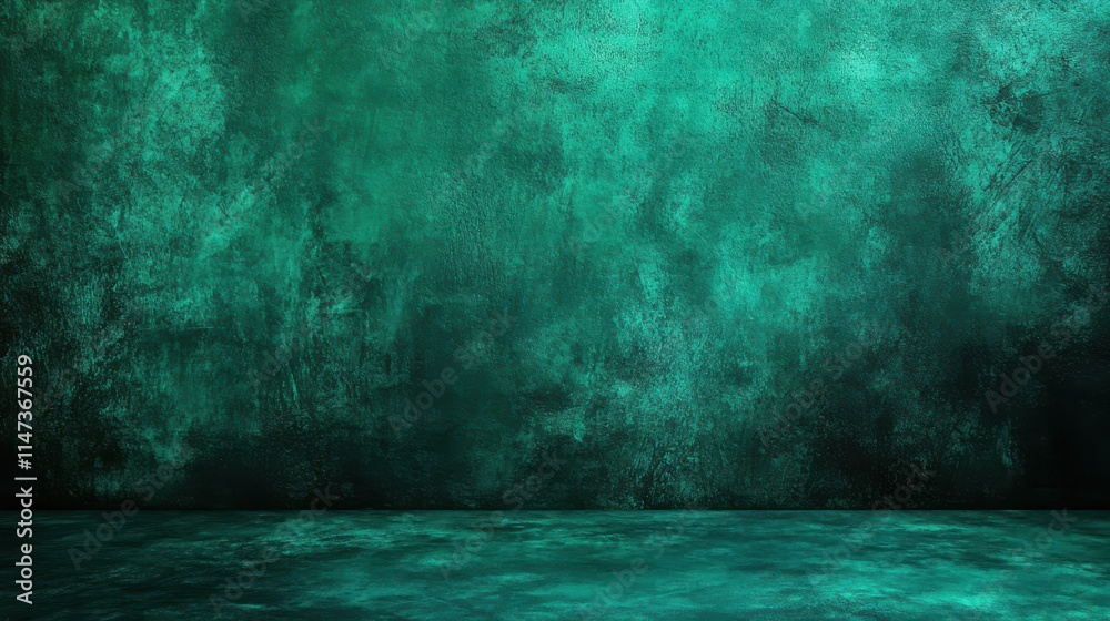 Deep emerald green background with gradient and velvety texture Deep emerald green background with gradient and velvety texture