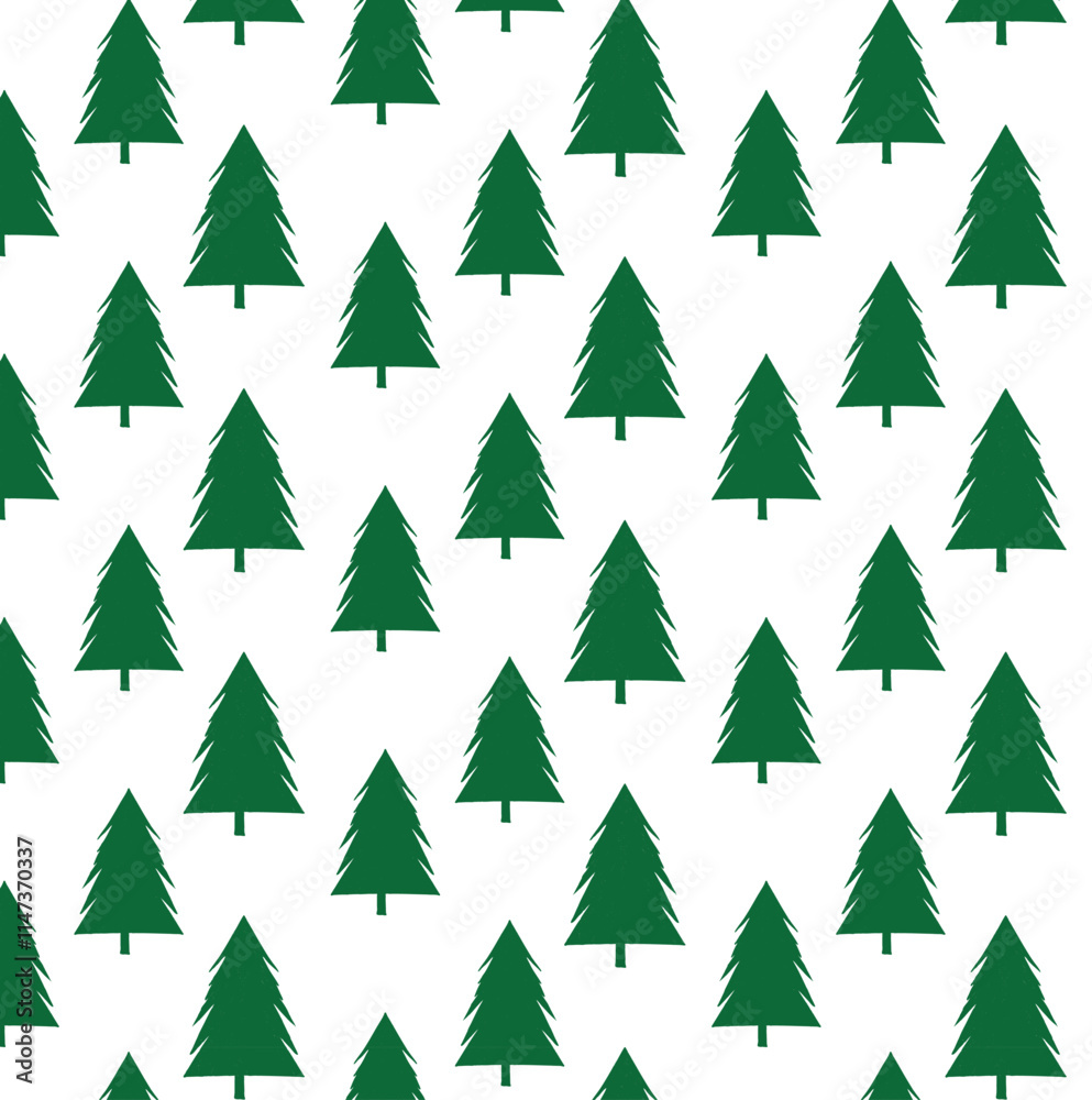 Obraz premium seamless christmas tree pattern
