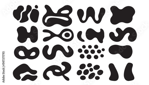 Minimal Organic Vector Shapes for Graphic Designers