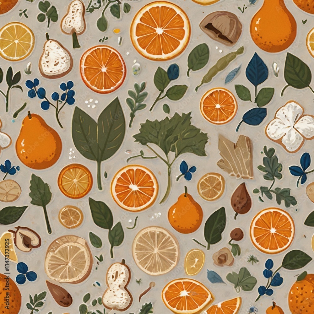 seamless background with fruits seamless background with fruits