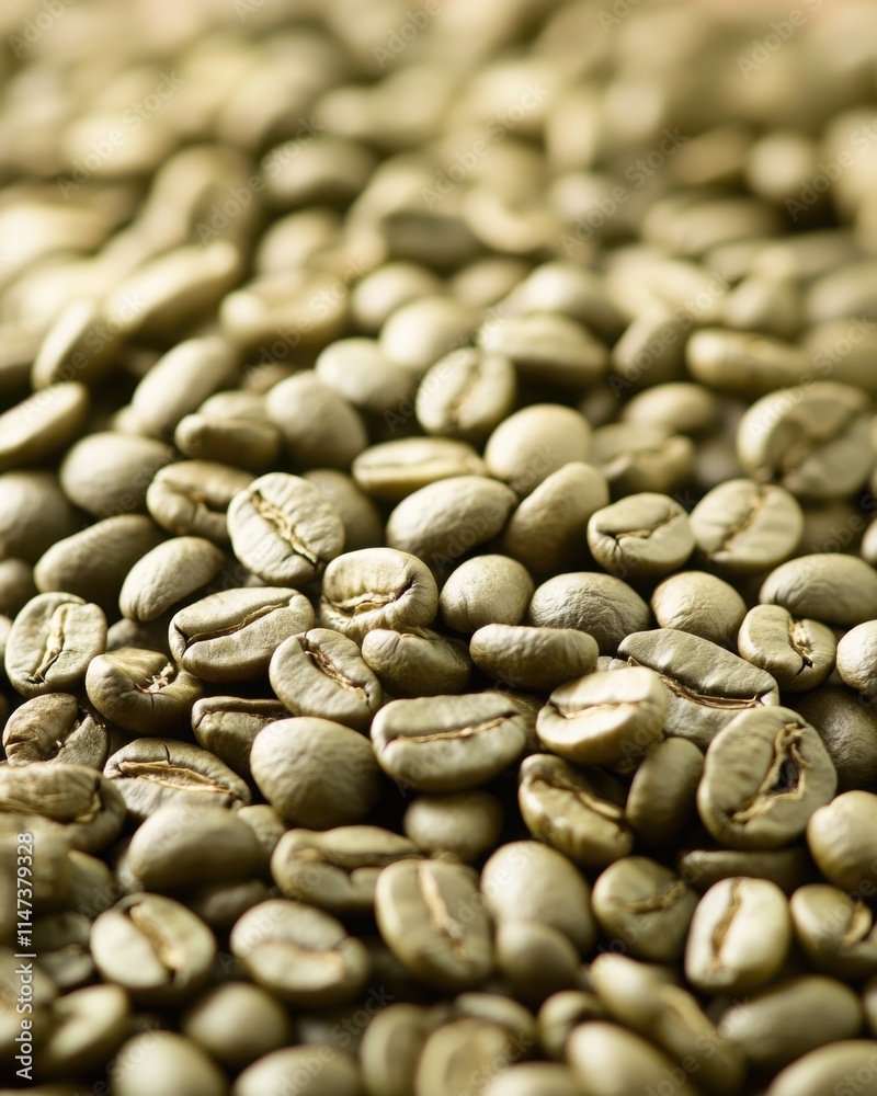 Freshly Harvested Green Coffee Beans Close-Up, Showing Unique Texture and Natural Colors, Ideal for Coffee Enthusiasts and Roasting Exports Freshly Harvested Green Coffee Beans Close-Up, Showing Unique Texture and Natural Colors, Ideal for Coffee Enthusiasts and Roasting Exports