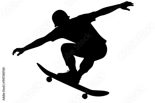 silhouette of a man jumping