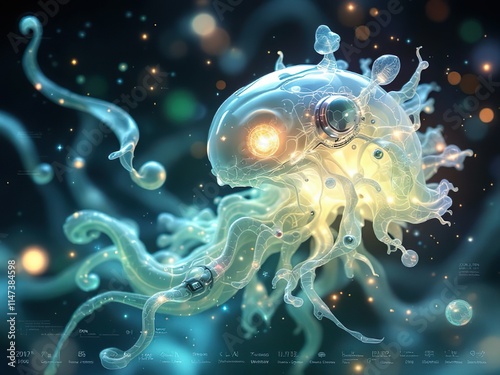 Bioluminescent Bioengineered Organism: Fusion of Nature and Technology