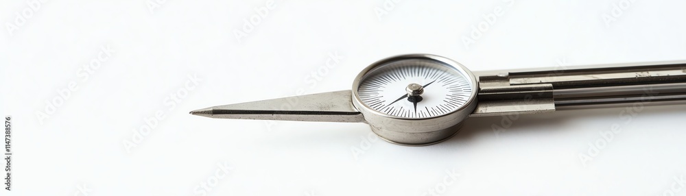 Compass tool on white isolated background for design projects. Compass tool on white isolated background for design projects.