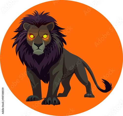 lion cartoon illustration