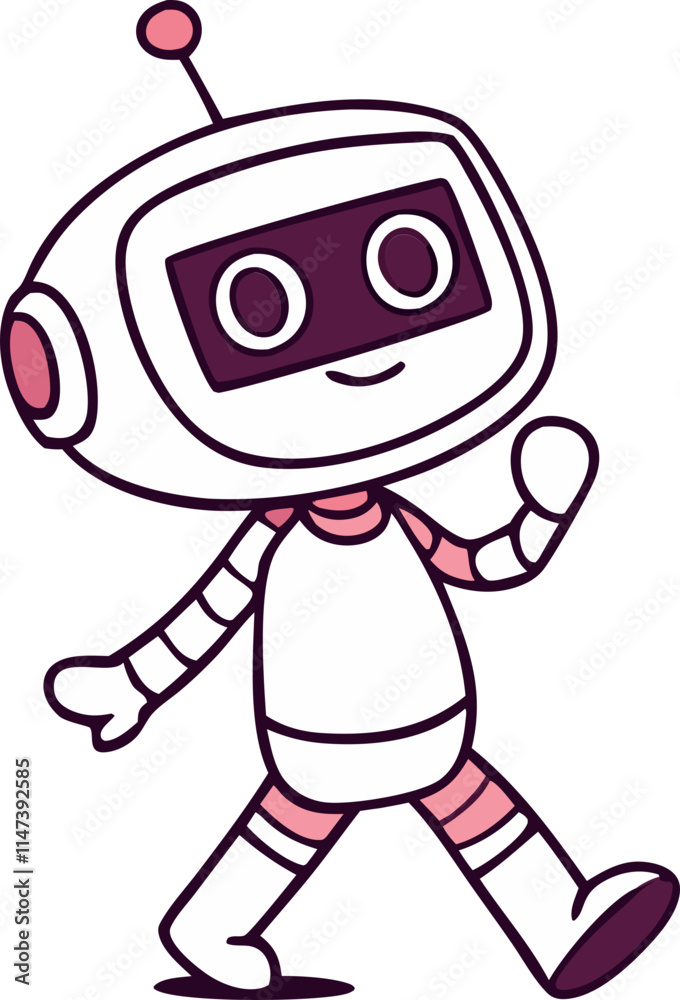 Fototapeta premium cute ai character