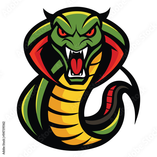 snake mascot logo vector