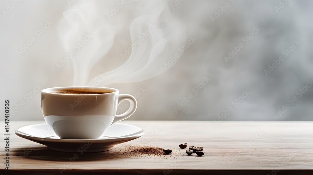 Savoring the moment steaming coffee cup in a cozy home setting close-up photography inviting aroma and warmth Savoring the moment steaming coffee cup in a cozy home setting close-up photography inviting aroma and warmth
