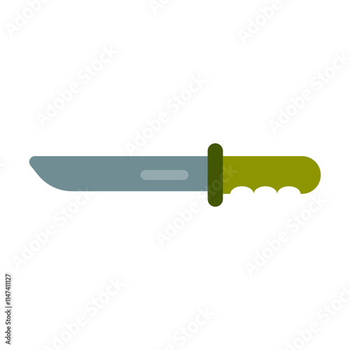 Illustration of an Military Army Infantry Knife
