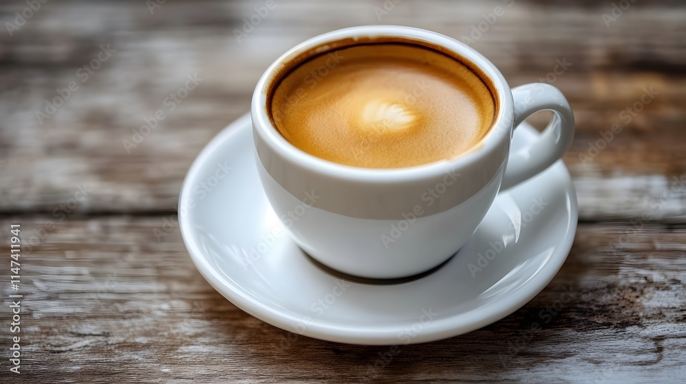 Sipping fresh espresso coffee at a rustic table beverage photography capturing warm ambiance in close-up view for an inviting experience Sipping fresh espresso coffee at a rustic table beverage photography capturing warm ambiance in close-up view for an inviting experience