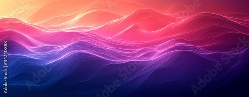 Wallpaper Mural Soft Gradient Background with Smooth Line Flow Torontodigital.ca