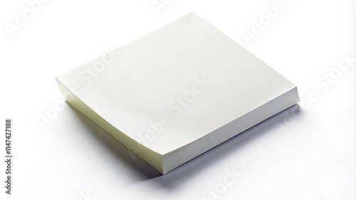 A stack of blank hardcover books with clean covers isolated on a white background photo