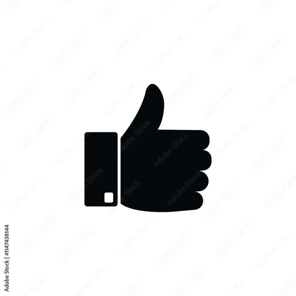 thumbs up gesture icon designed in solid style thumbs up gesture icon designed in solid style