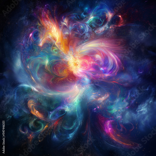 Obraz na płótnie visualization of space w salonie