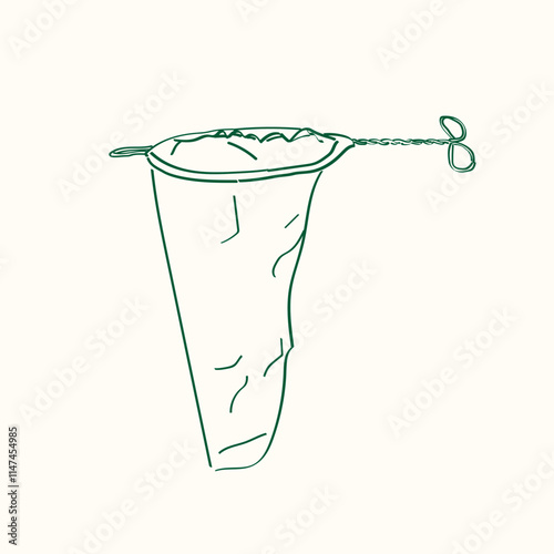 Nanyang Kopitiam Coffee Filter Cloth Bag Doodle.