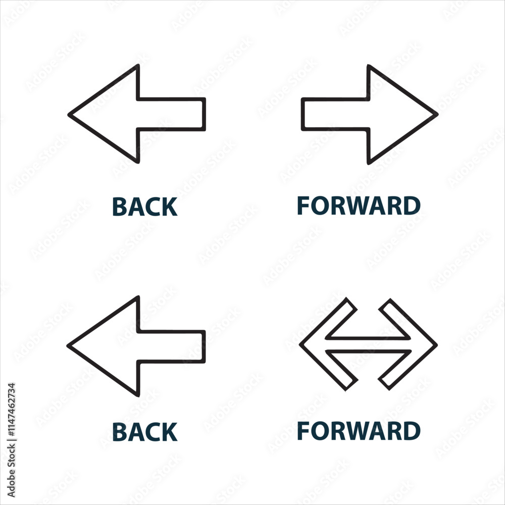 back arrow icons vector eps editable file. back arrow icons vector eps editable file.