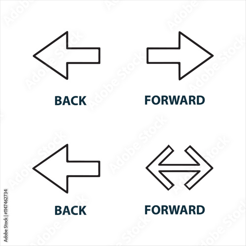 Free Download back arrow icons vector eps editable file. - GFXLoad