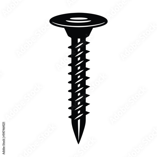 screw isolated on white