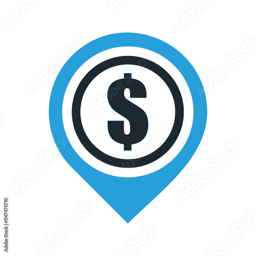vector abstract line art map navigator  and finance logo
