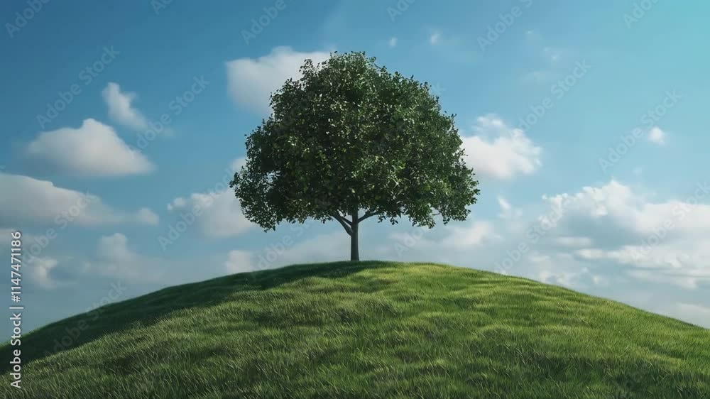 Solitary Tree on a Hill Solitary Tree on a Hill