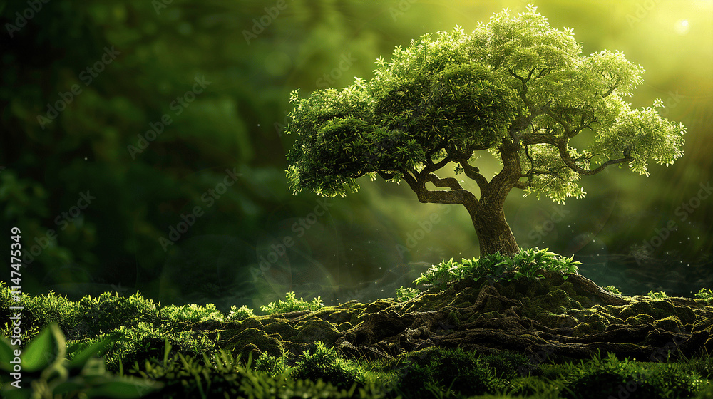 green moss on tree green moss on tree