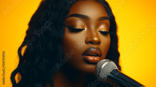  black woman voice coach giving singing lessons in music studio setting
