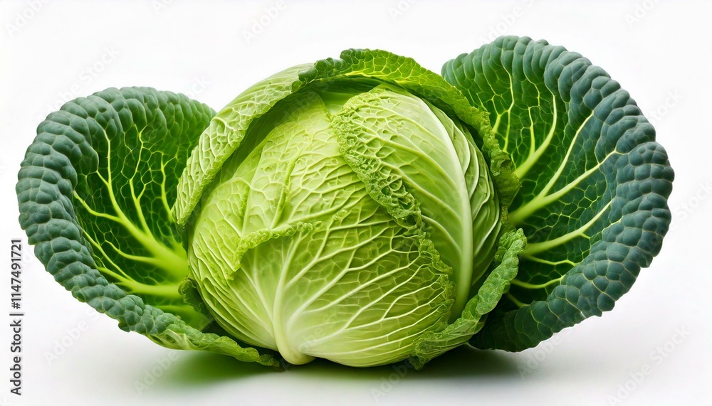 Fototapeta premium the cabbage on a white background