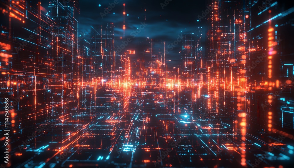 A glowing neural brain connected to a vast data hub, featuring dynamic generative AI visuals, holographic textures, and sleek hightech aesthetics A glowing neural brain connected to a vast data hub, featuring dynamic generative AI visuals, holographic textures, and sleek hightech aesthetics