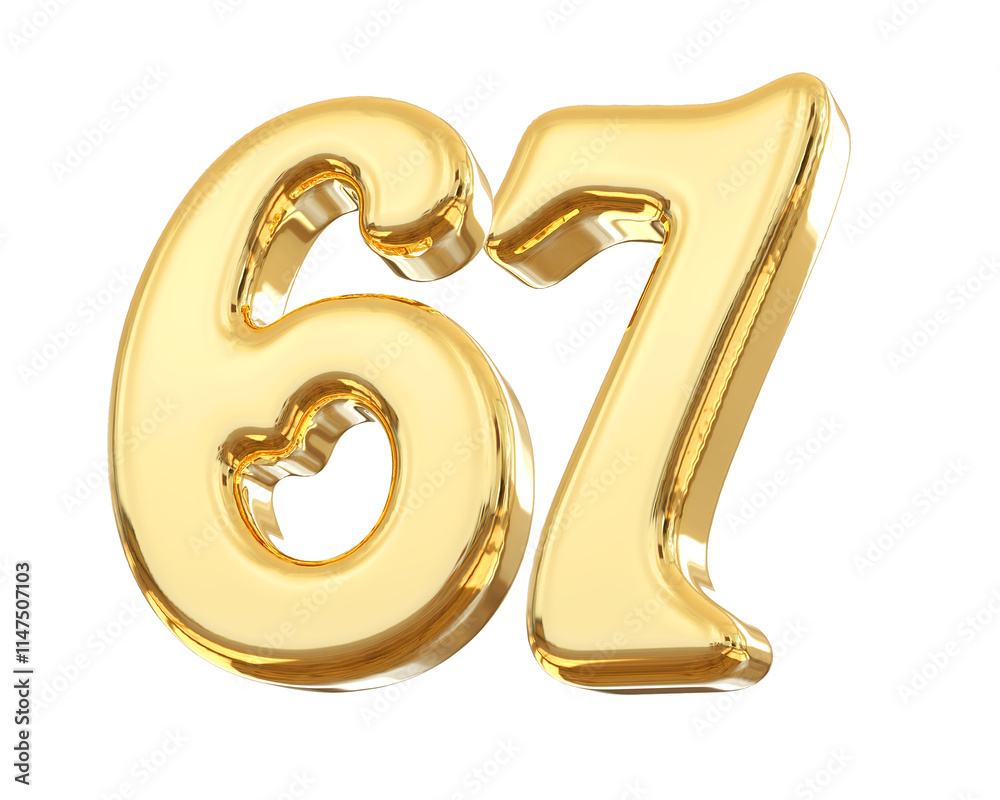 Gold Number 67 Gold Number 67