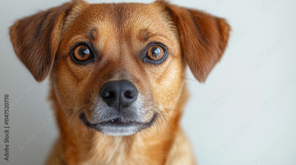 Charming Portrait of a Friendly Dog with Expressive Eyes Charming Portrait of a Friendly Dog with Expressive Eyes