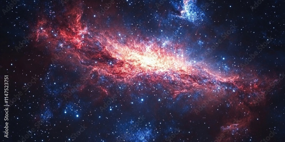 Obraz premium Galaxy with Stars