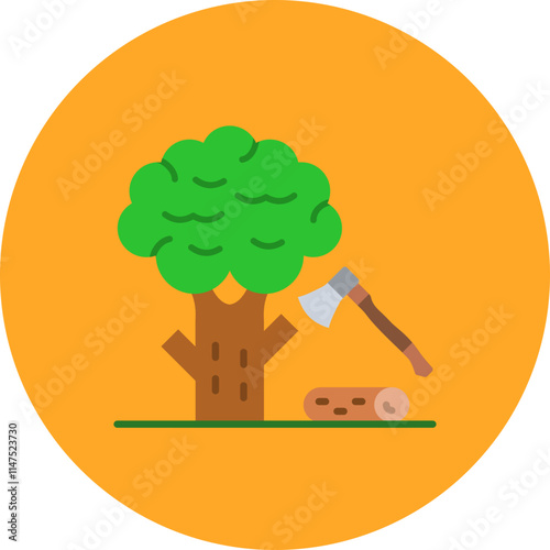 Tree cutting Icon