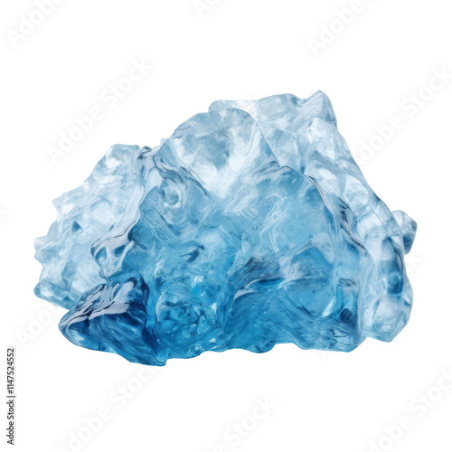 Transparent Ice Ball Isolated on Transparent Background