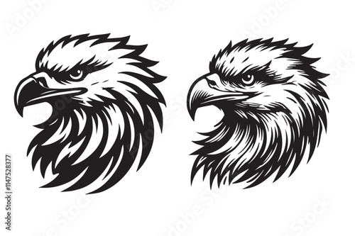 illustration of an eagle head