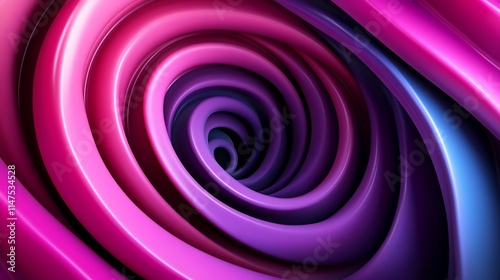 Mesmerizing Pink and Purple Swirls: A Captivating Abstract Vortex