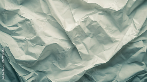Wallpaper Mural Crumpled light blue paper creating an abstract texture in soft lighting.  Torontodigital.ca