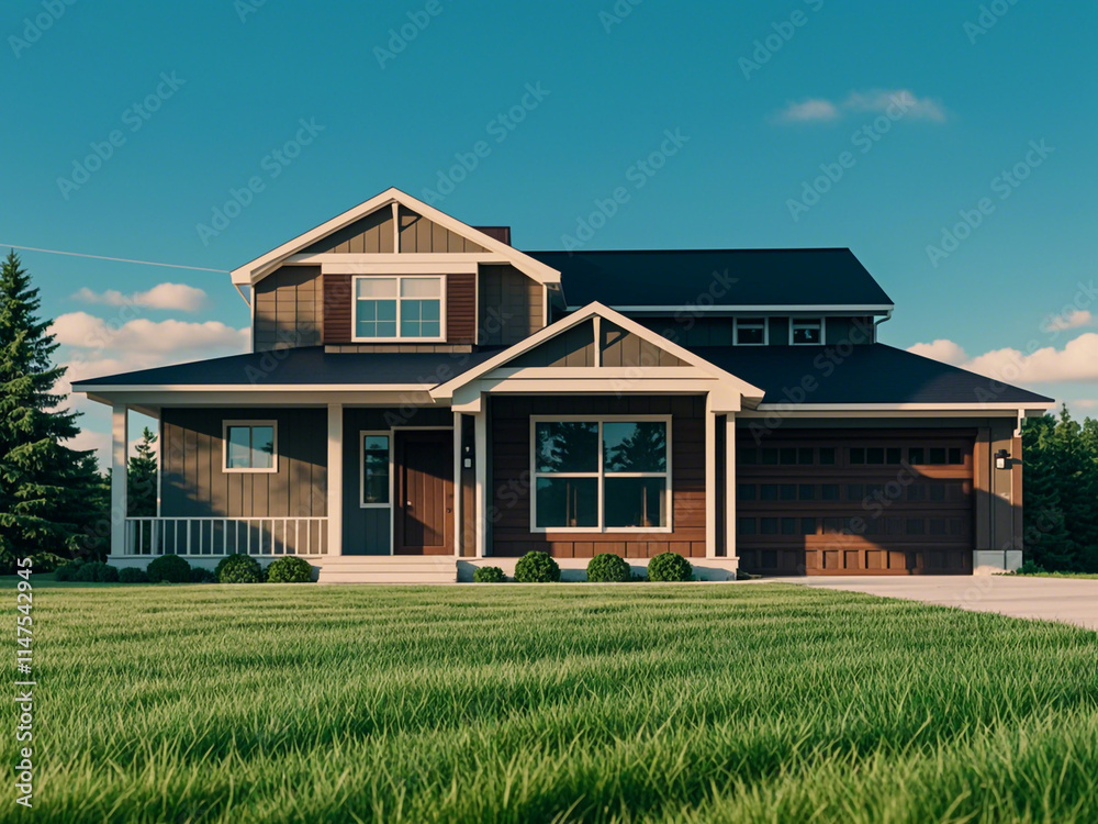 Fototapeta premium Modern house