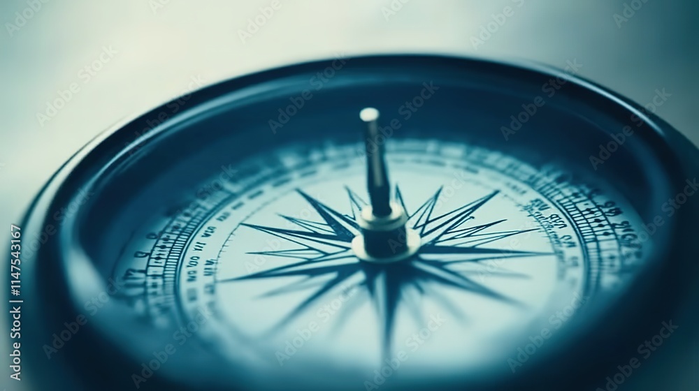 Close-up of compass needle pointing north with magnetic field visualization, symbolizing direction and navigation concept, ideal for maps or travel themes. Close-up of compass needle pointing north with magnetic field visualization, symbolizing direction and navigation concept, ideal for maps or travel themes.