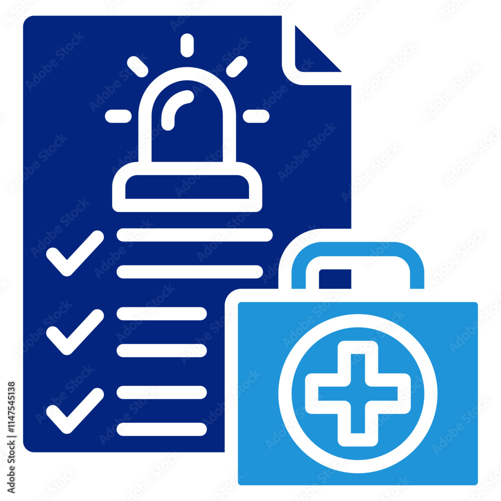 Emergency Response Icon Element For Design