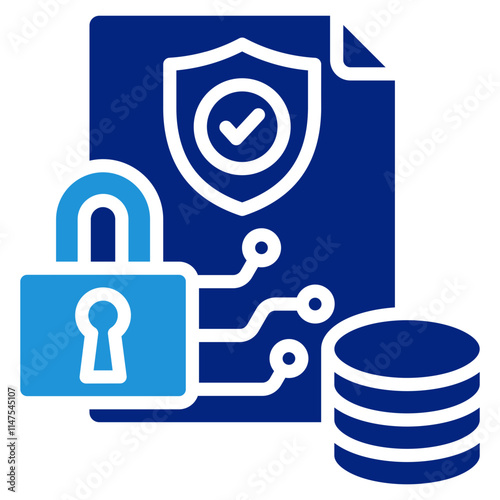 Data Encryption Icon Element For Design