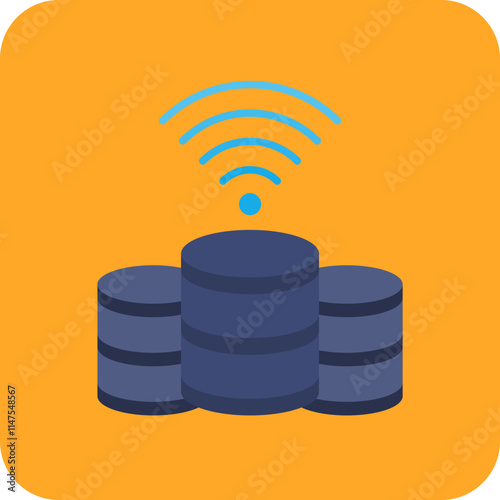 Wireless database Icon