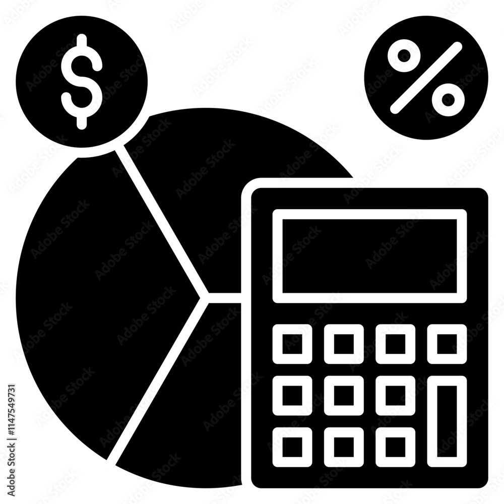 Current Ratio glyph icon