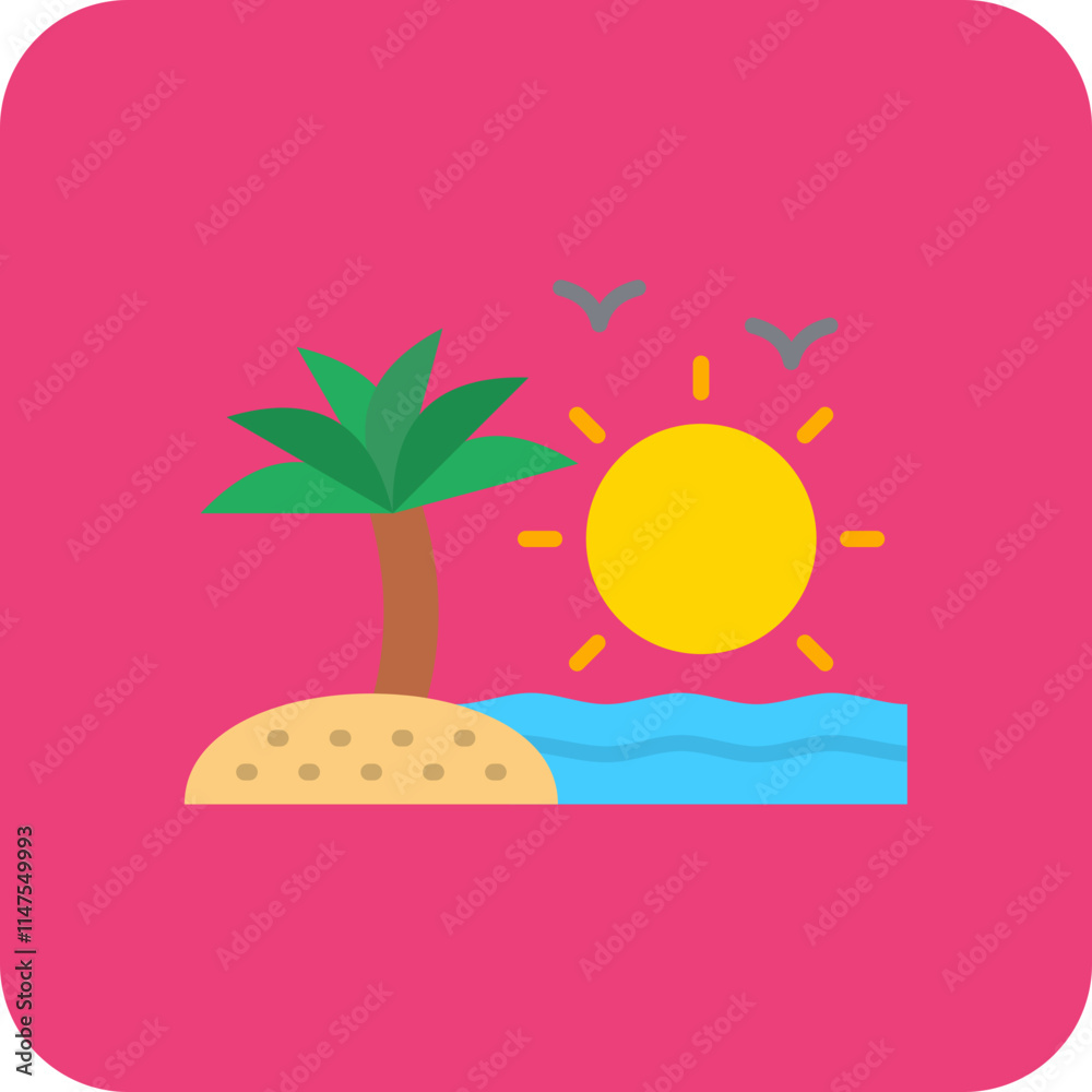 Fototapeta premium Sunrise Icon
