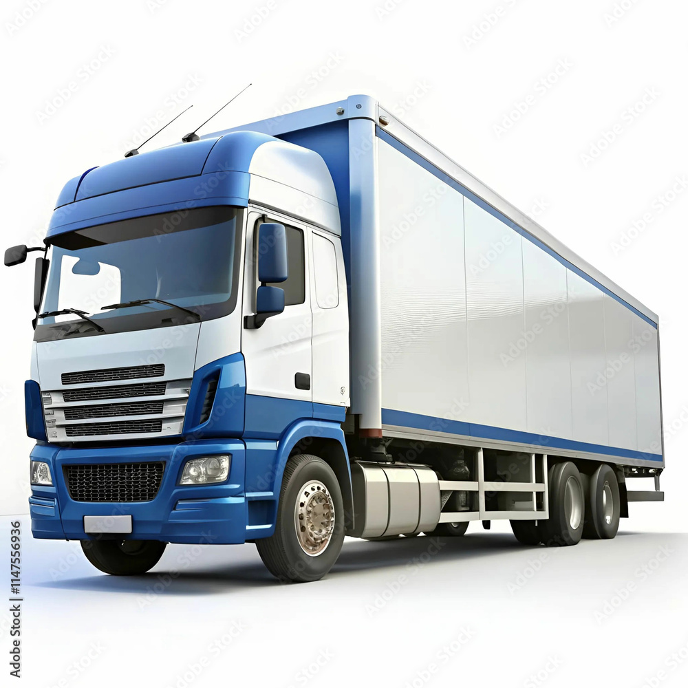 A mockup of a long truck featuring a sleek yellow and white color scheme, A mockup of a long truck featuring a sleek yellow and white color scheme,