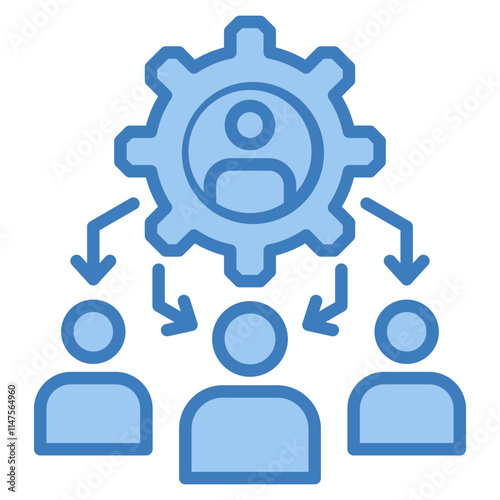 Team Building Icon Element For Design