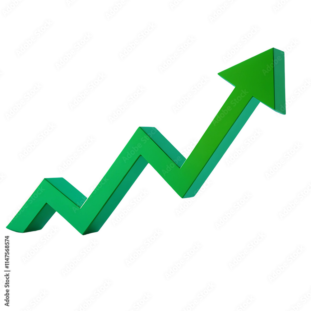 green upward arrow graph showing rising trend on white background green upward arrow graph showing rising trend on white background