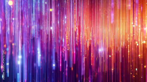 Luminous Vertical Strands