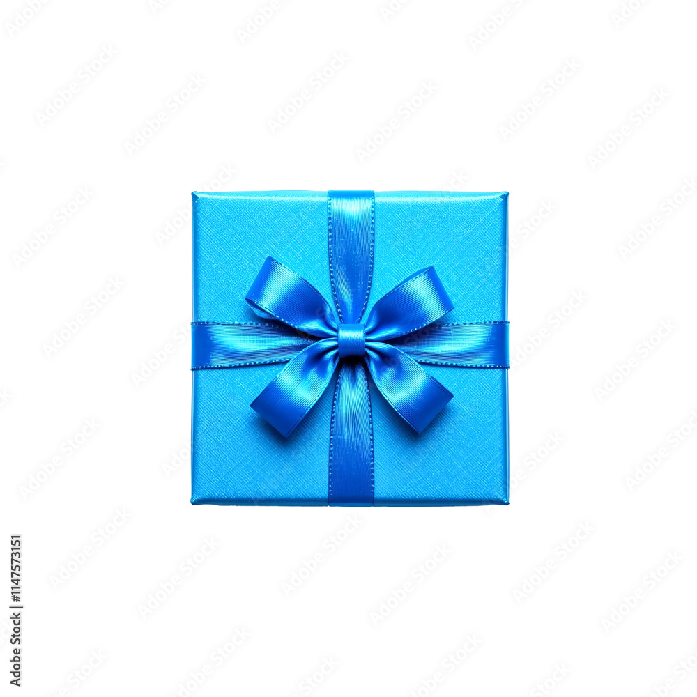 Blue gift box with ribbon for valentines, birthday, xmas and special occasions Blue gift box with ribbon for valentines, birthday, xmas and special occasions