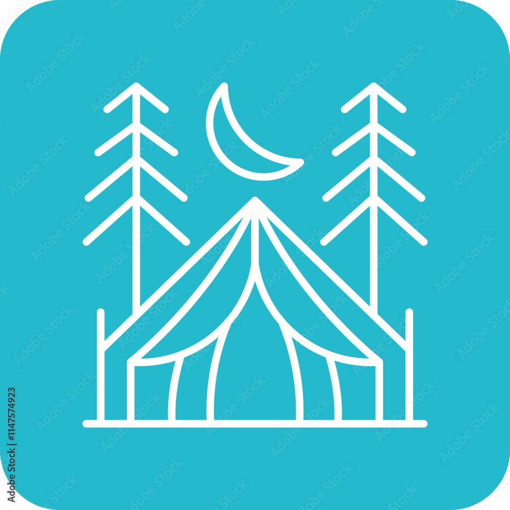 Obraz premium Camping Icon